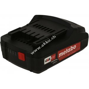 Akku fr Werkzeug Metabo BS 18 LTX/  Typ 6.25468 2000mAh Original