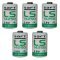 5x Lithium Batterie Saft LS14250 1/2AA 3,6Volt