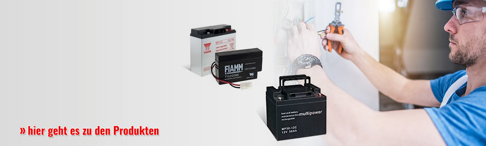 Bleiakkus für die Stromversorgung in der Industrie, für Notstromanlagen